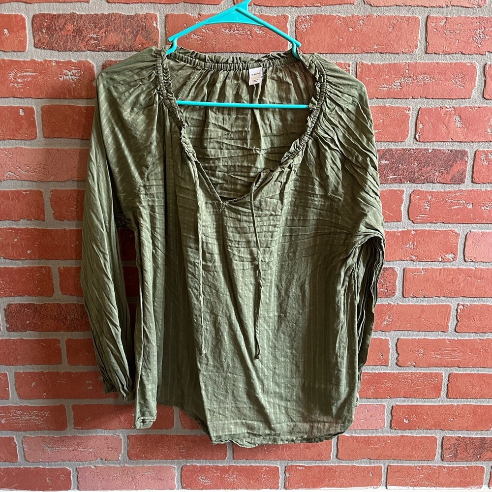 Xl green blouse